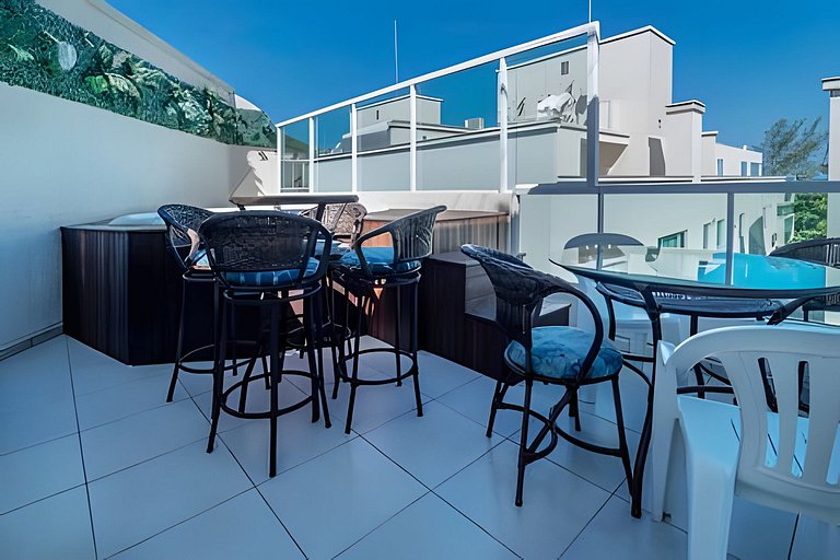 Cobertura Duplex com jacuzzi em 4 ilhas