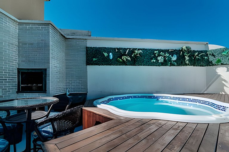 Cobertura Duplex com jacuzzi em 4 ilhas