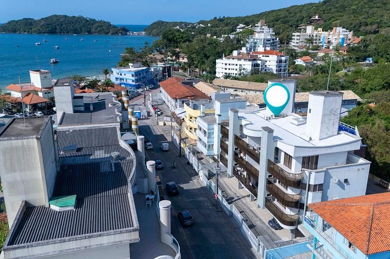 Apartamento a 2 minutos de caminhada da praia de Bombinhas