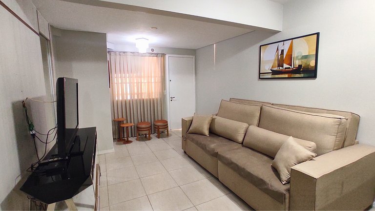 Apartamento a 2 minutos de caminhada da praia de Bombinhas