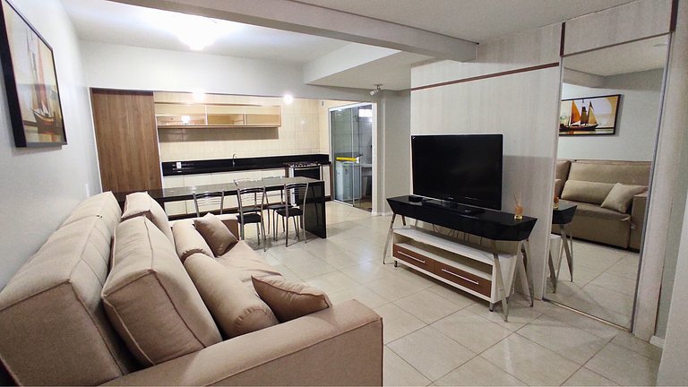 Apartamento a 2 minutos de caminhada da praia de Bombinhas