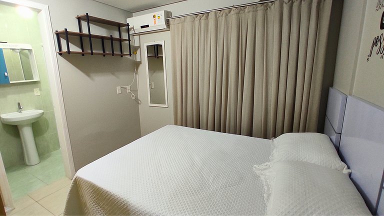 Apartamento a 2 minutos de caminhada da praia de Bombinhas