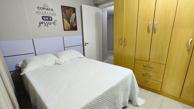 Apartamento a 2 minutos de caminhada da praia de Bombinhas