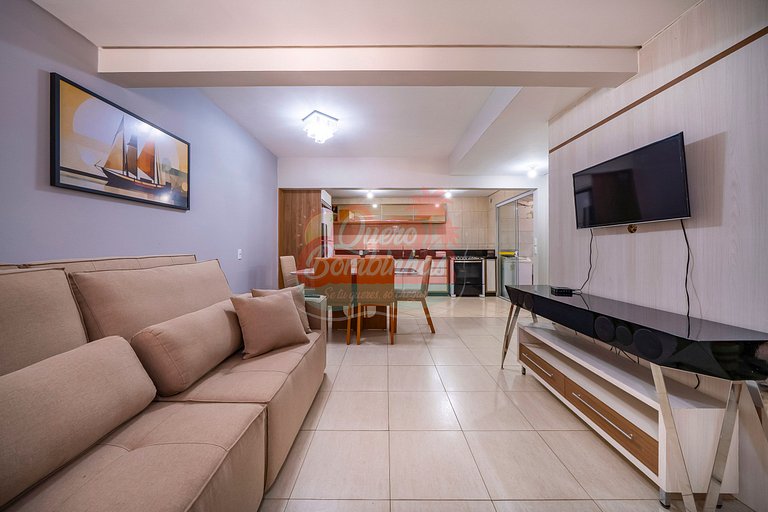 Apartamento a 2 minutos de caminhada da praia de Bombinhas