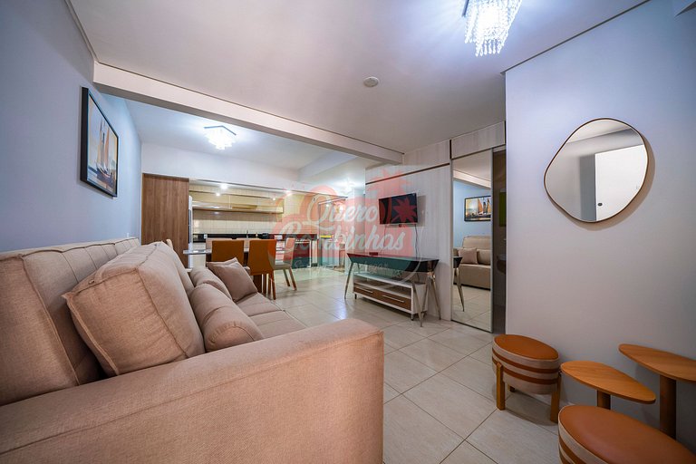 Apartamento a 2 minutos de caminhada da praia de Bombinhas