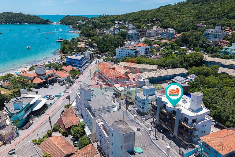 Apartamento a 2 minutos de caminhada da praia de Bombinhas