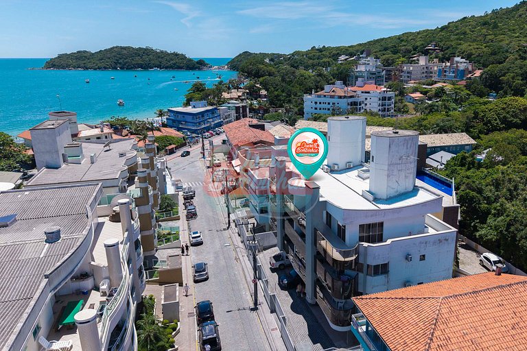Apartamento a 2 minutos de caminhada da praia de Bombinhas
