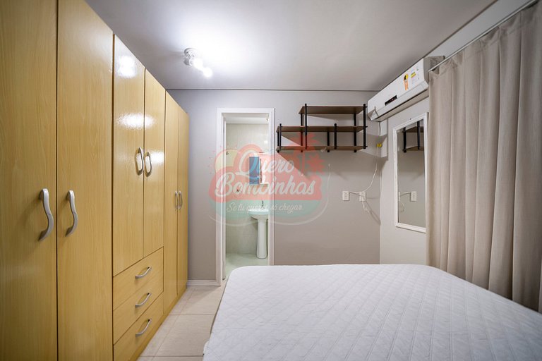 Apartamento a 2 minutos de caminhada da praia de Bombinhas