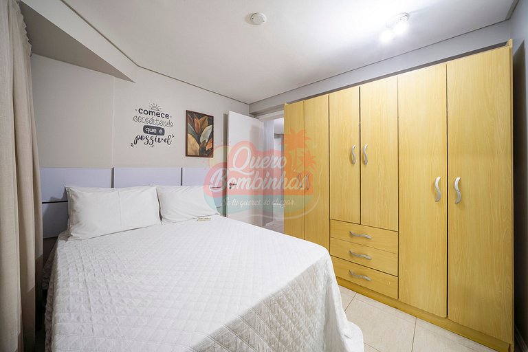 Apartamento a 2 minutos de caminhada da praia de Bombinhas