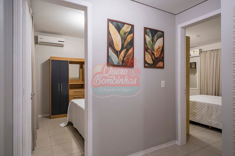 Apartamento a 2 minutos de caminhada da praia de Bombinhas