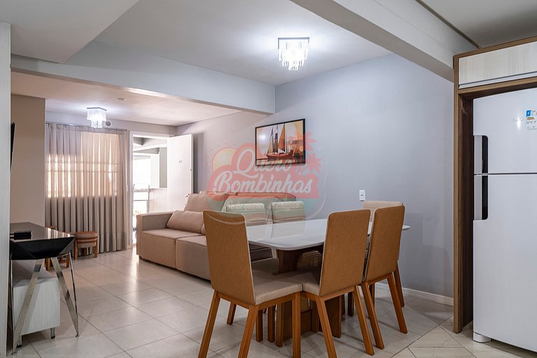 Apartamento a 2 minutos de caminhada da praia de Bombinhas