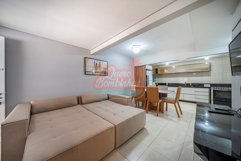 Apartamento a 2 minutos de caminhada da praia de Bombinhas