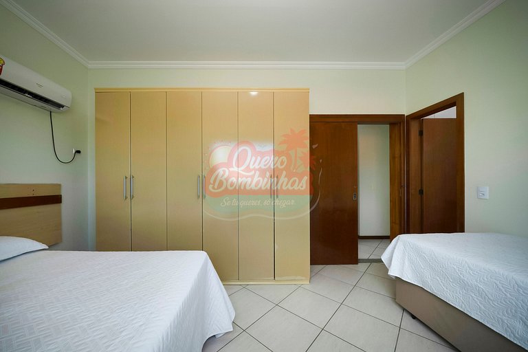 Apartamento 3 Quartos na Praia de Bombas: Apenas 3 Minutinho