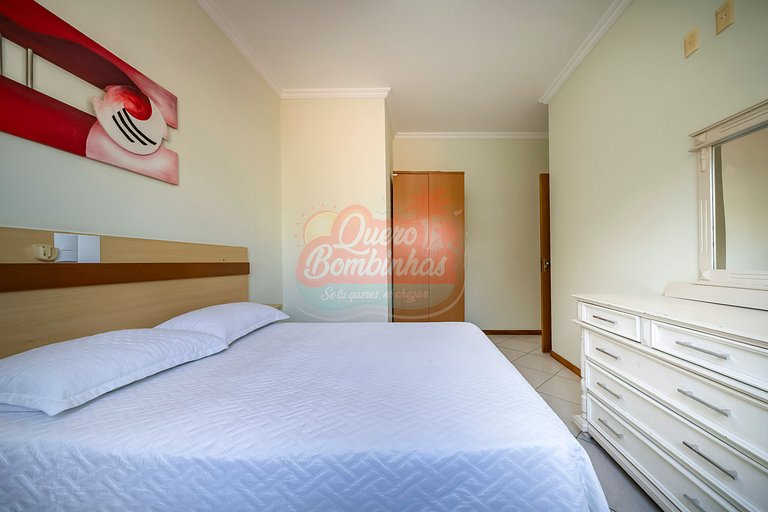 Apartamento 3 Quartos na Praia de Bombas: Apenas 3 Minutinho