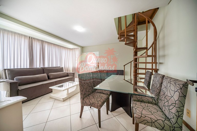 Apartamento 3 Quartos na Praia de Bombas: Apenas 3 Minutinho